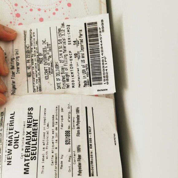 Baby mattress, Pink, - Picture 2 of 2